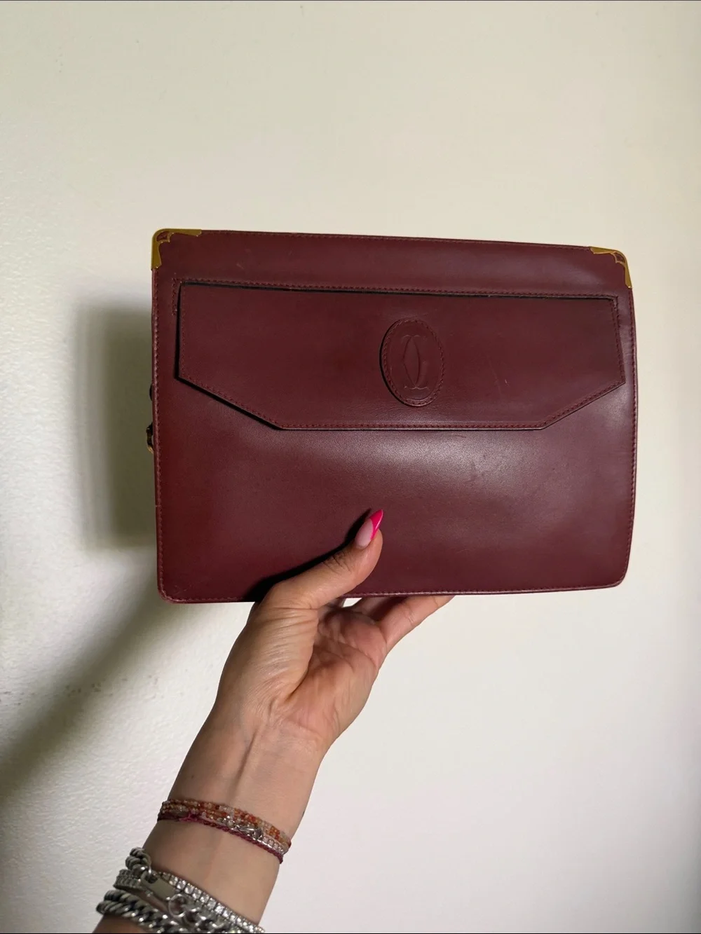 Cartier clutch mastline Bordeaux Leather - Burgundy